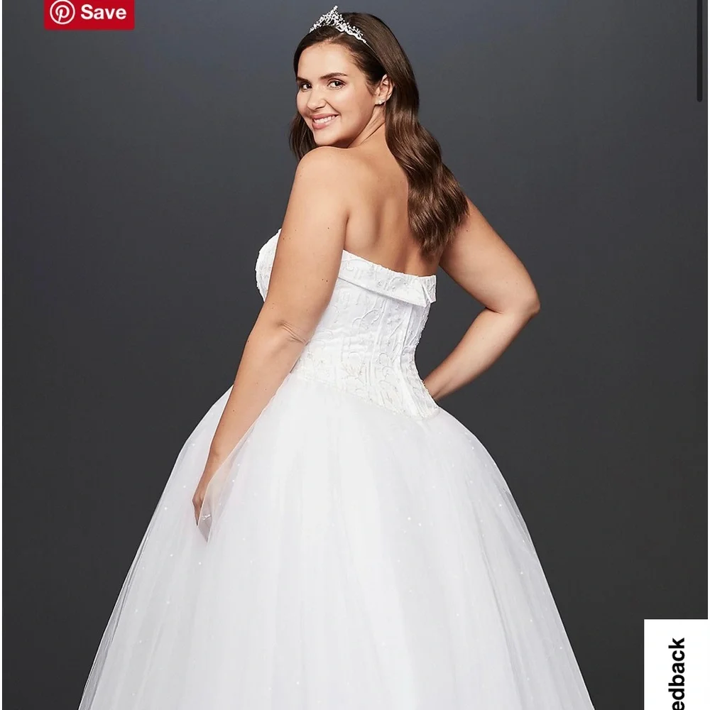 Tulle Wedding Dress with Beaded Bodice - Picture 3 of 3